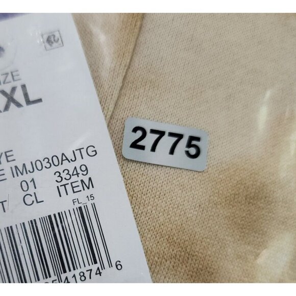 Womens IML Tan Tie Dye Fleece Sweatpants Drawstring Cotton Polyester Size XXL - Picture 8 of 8